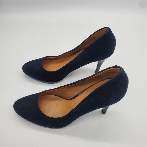 Nine West Wise Up Heels Women Size 8.5M Shoes Navy Blue - Picture 7 of 13